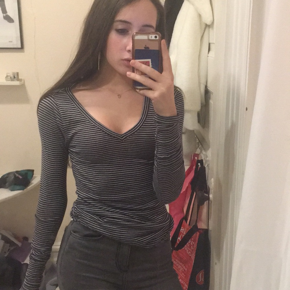 Striped long sleeve shirt